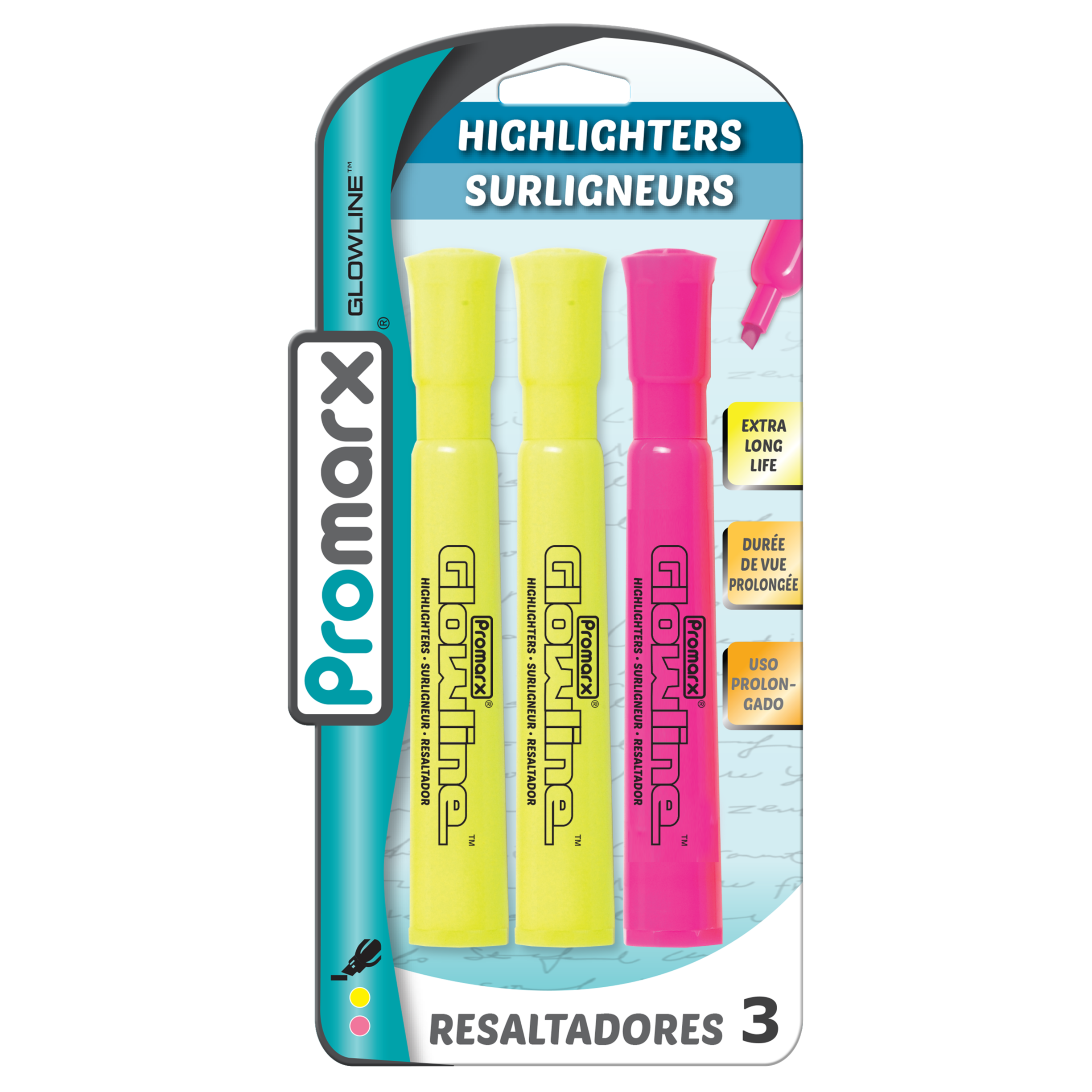 Jumbo Highlighters 3 ct Promarx