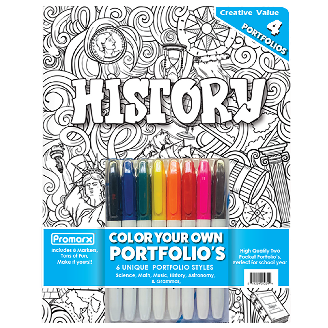 4 Color Your Own 2 Pocket Portfolios