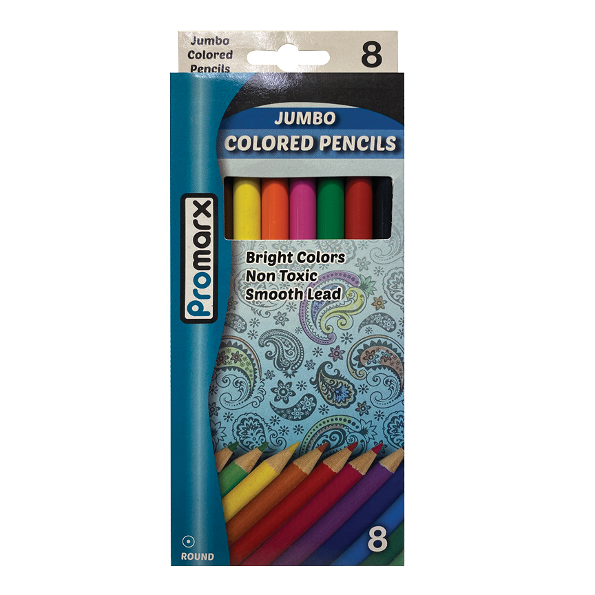 Jumbo Colored Pencils 8 ct Promarx