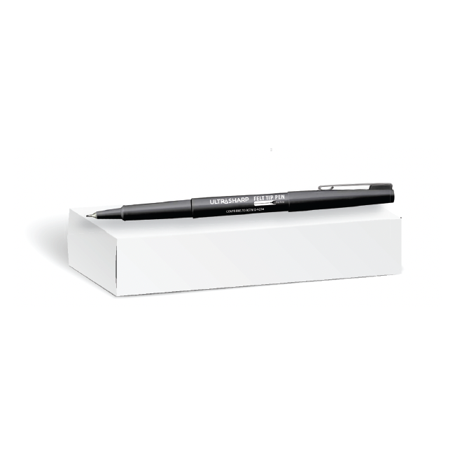 UltraSharp White Box 36 ct Ultra Fine Felt Tip Markers