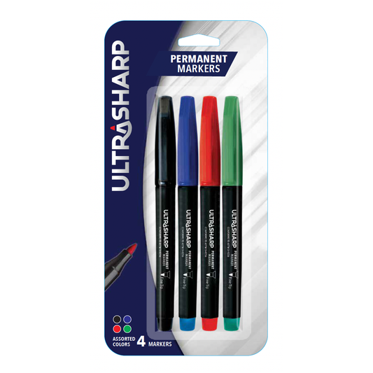 UltraSharp 4 ct Assorted Color Permanent Marker