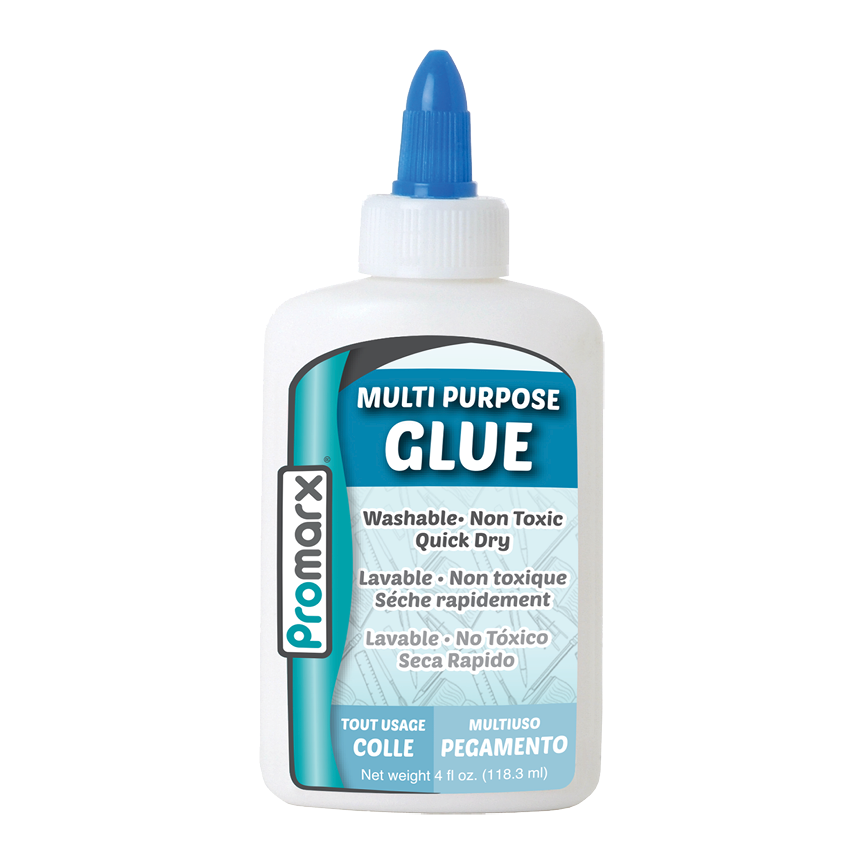 White Liquid MultiPurpose Glue 4 oz Promarx