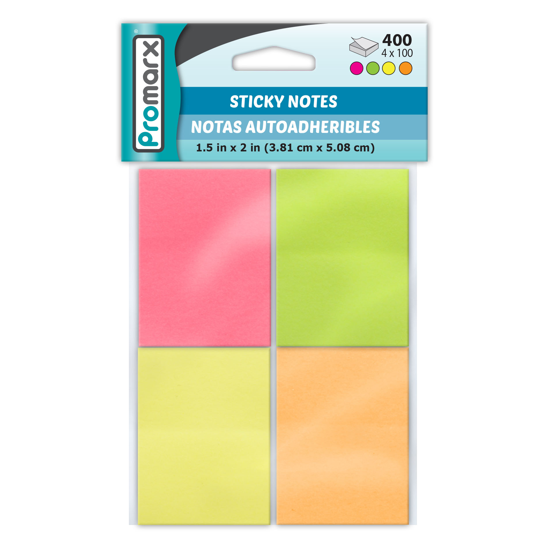 Neon Sticky Note Pad