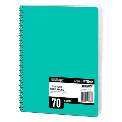 10.5" x 8" 1-Subject Spiral Notebook