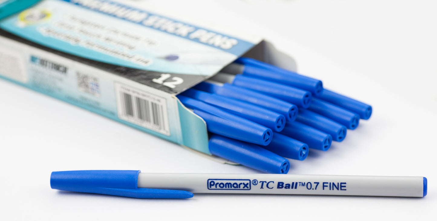 Fine Stick Pens TC Ball 0.7mm 12 ct