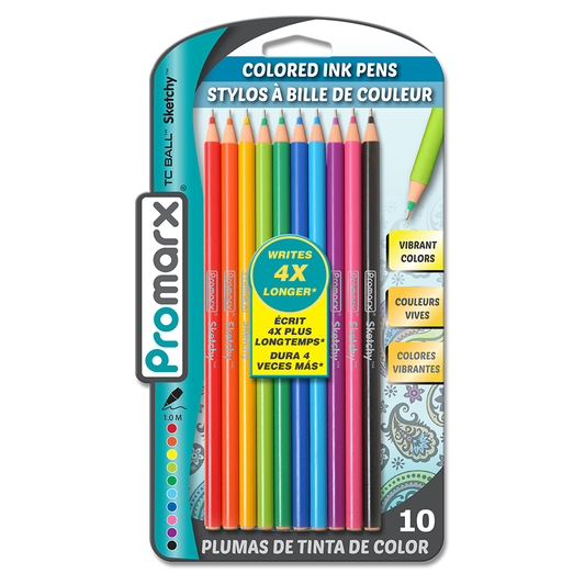 TC Ball Sketchy Colored Ink Pens 10 ct