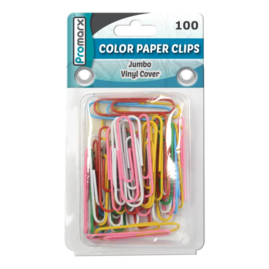 Color Paper Clips 100 ct Jumbo – Promarx
