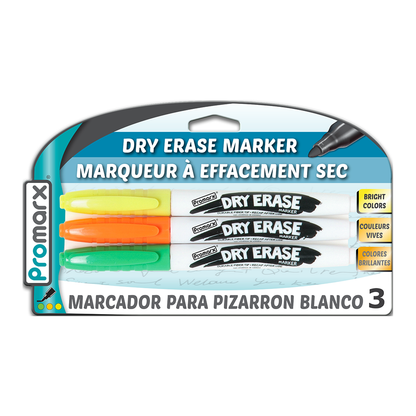 Pocket Style Dry-Erase Markers 3 ct