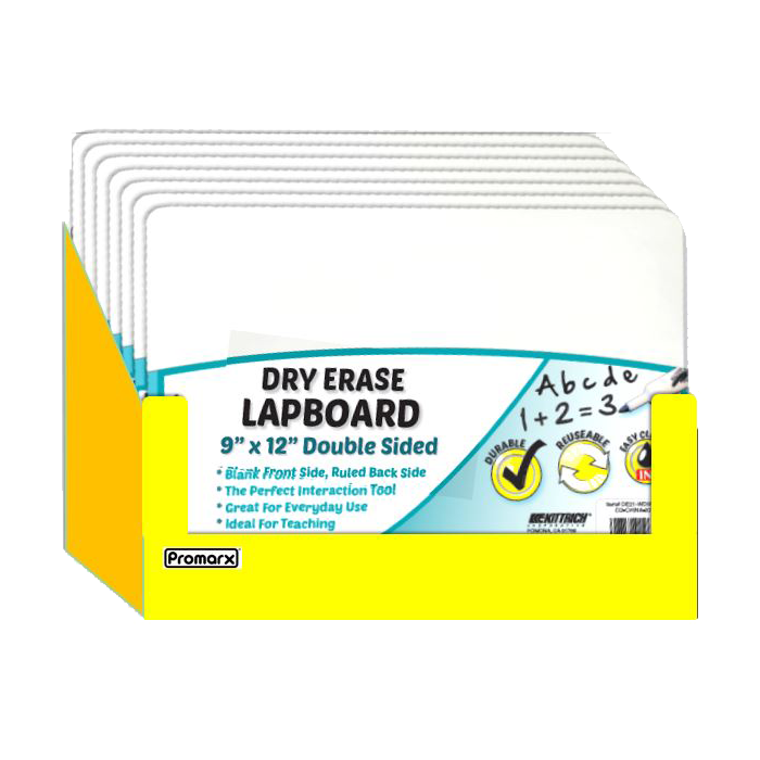 Display Tray DE21 Dry Erase Lapboard 9x12 Double Sided