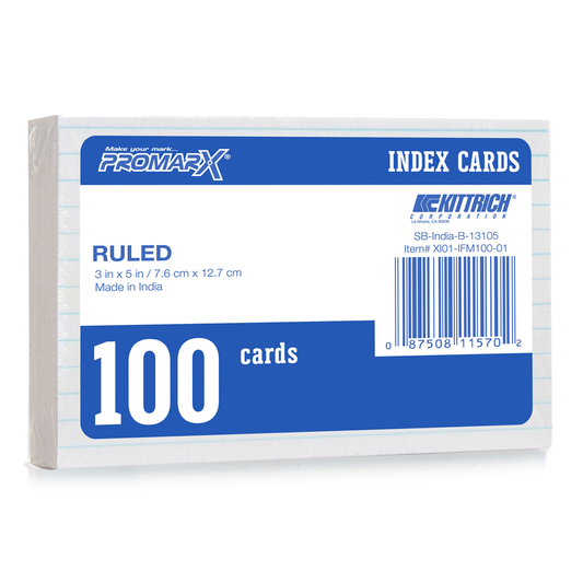 3” x 5” Ruled Index Cards