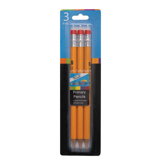 Jumbo Primary Yellow Pencils 3 ct