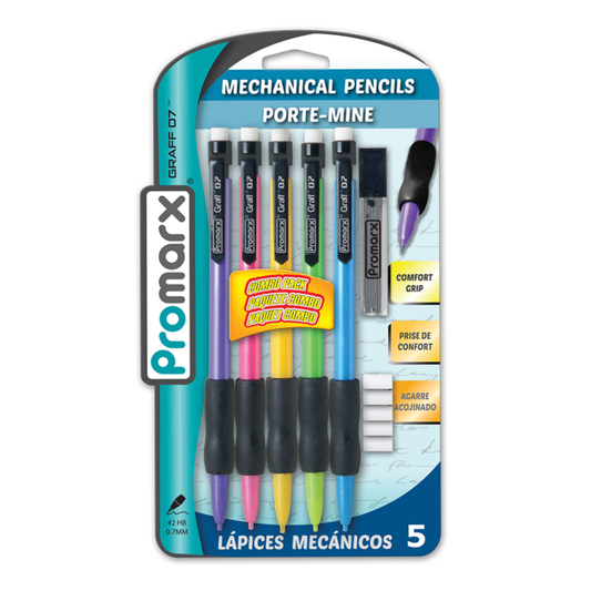 Mechanical Pencils with Grip 5 ct