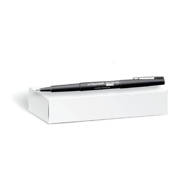 UltraSharp White Box 12 ct Ultra Fine Felt Tip Markers