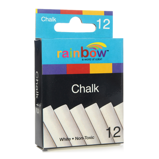 White Chalk Card Box 12 ct