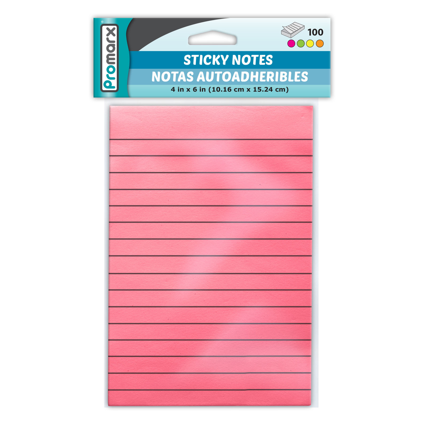 4x6 Ruled Neon Sticky Notes – Promarx