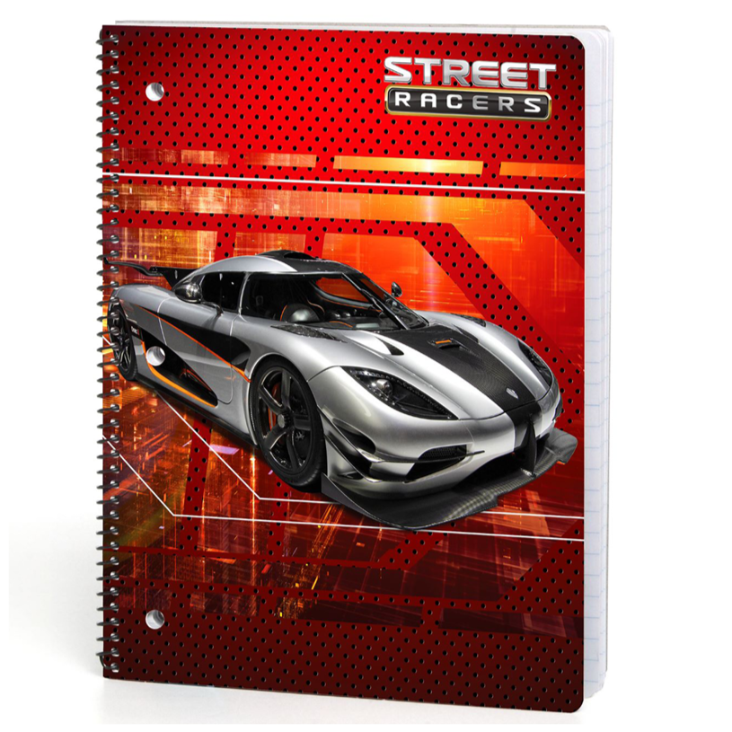 Street Racers 70 ct Theme Books